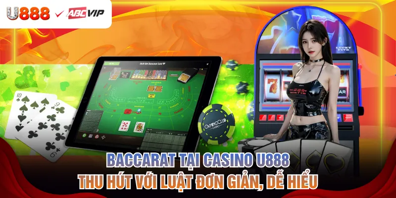 Baccarat tại casino U888 thu hút với luật đơn giản, dễ hiểu